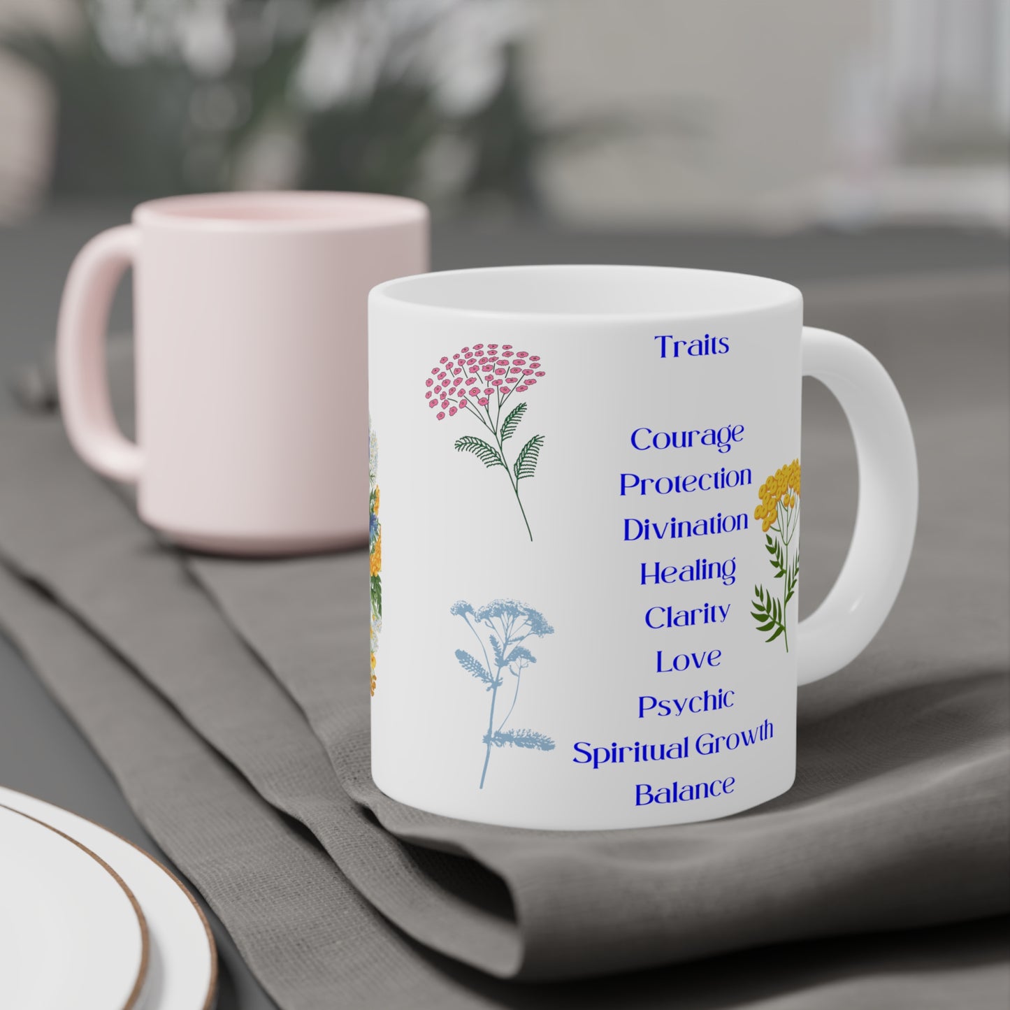 Yarrow Healing Ceramic Mug