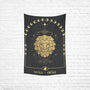 Leo Majestic Lion Tapestry in Black and Gold