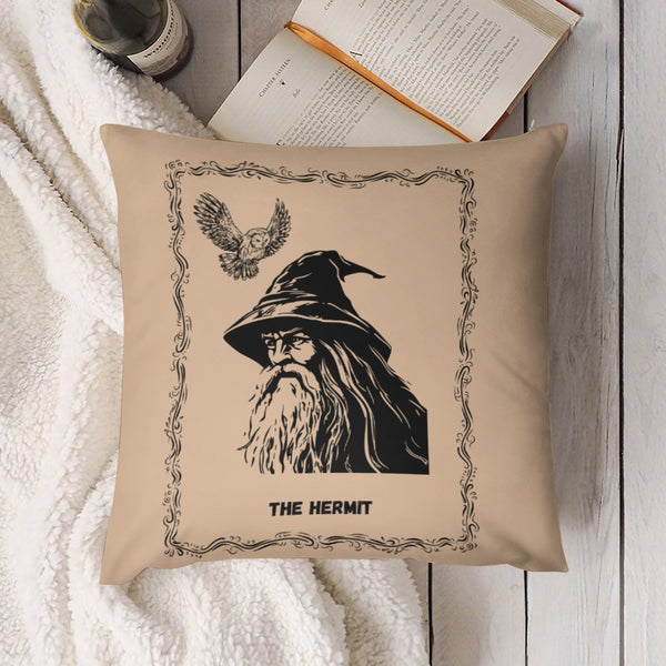 Celestial Plush Throw Pillow Case - THE HERMIT