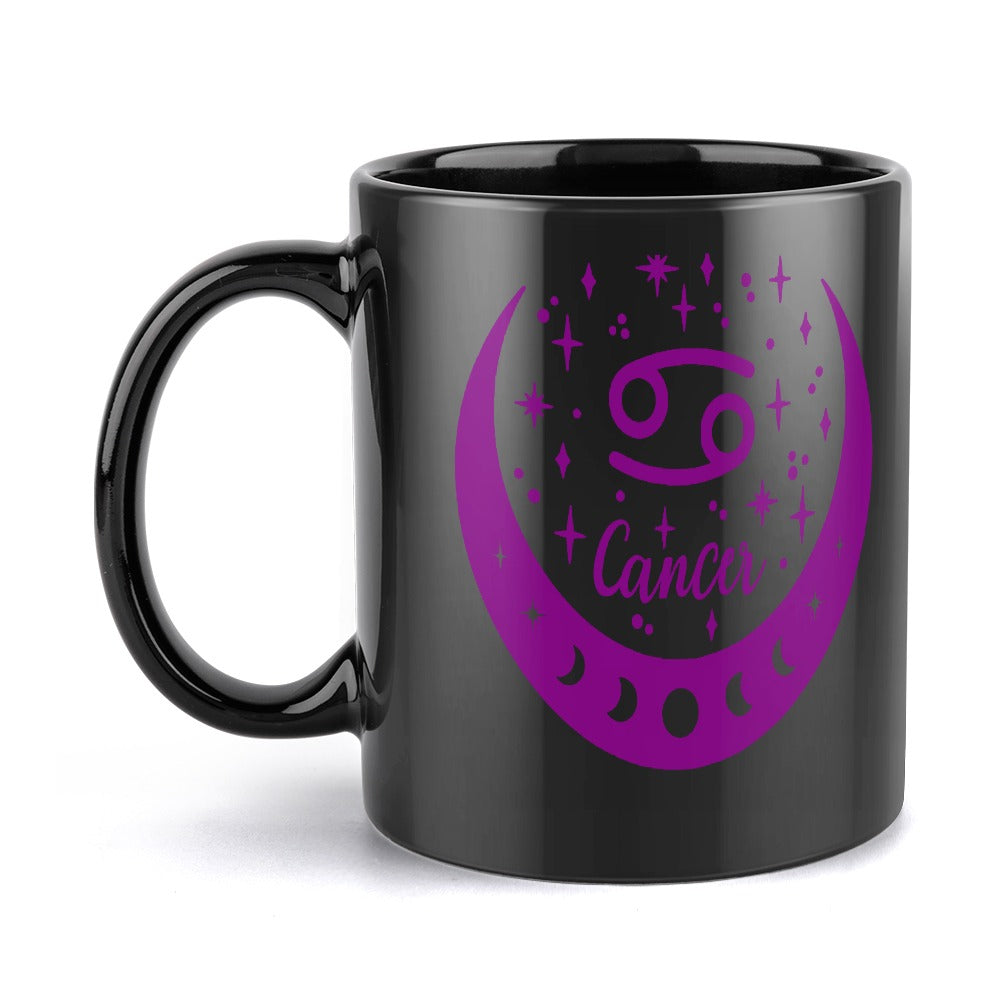 Zodiac Coffee Mug: Cancer Edition (Black Edition)