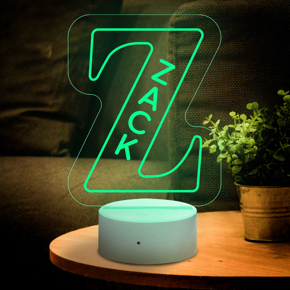 Radiant A-Z 26 Letters LED Lamp - Custom Name Night Light