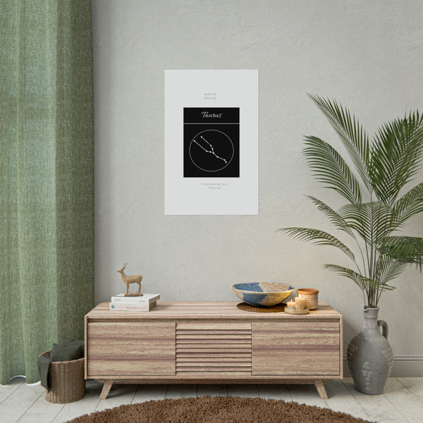 Taurus Star Constellation Zodiac Poster