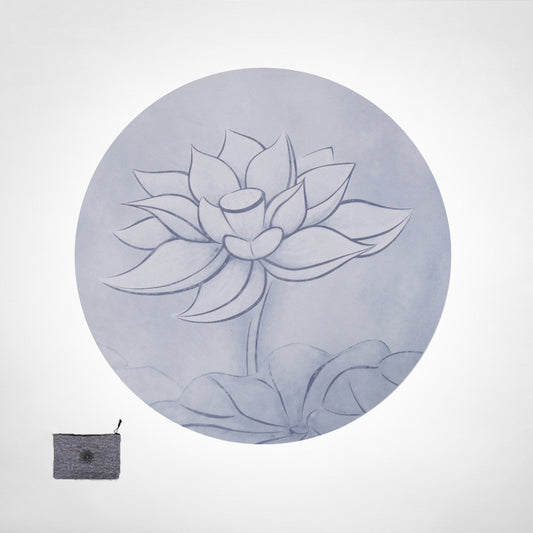 Round Lotus meditation mat