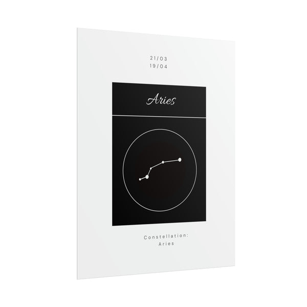 Aries Star Constellation Zodiac Poster