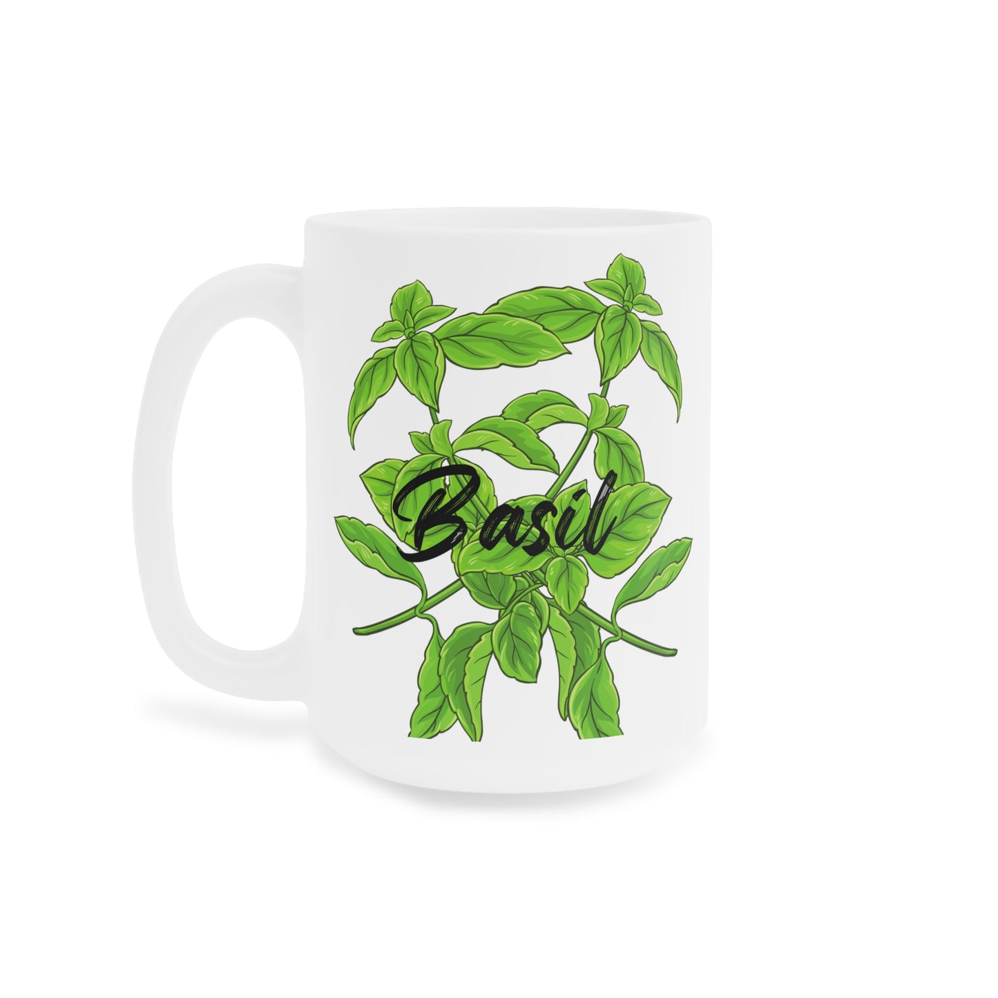 Basil Bliss Ceramic Mug