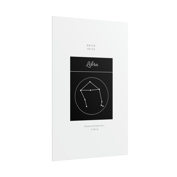 Libra Star Constellation Zodiac Poster