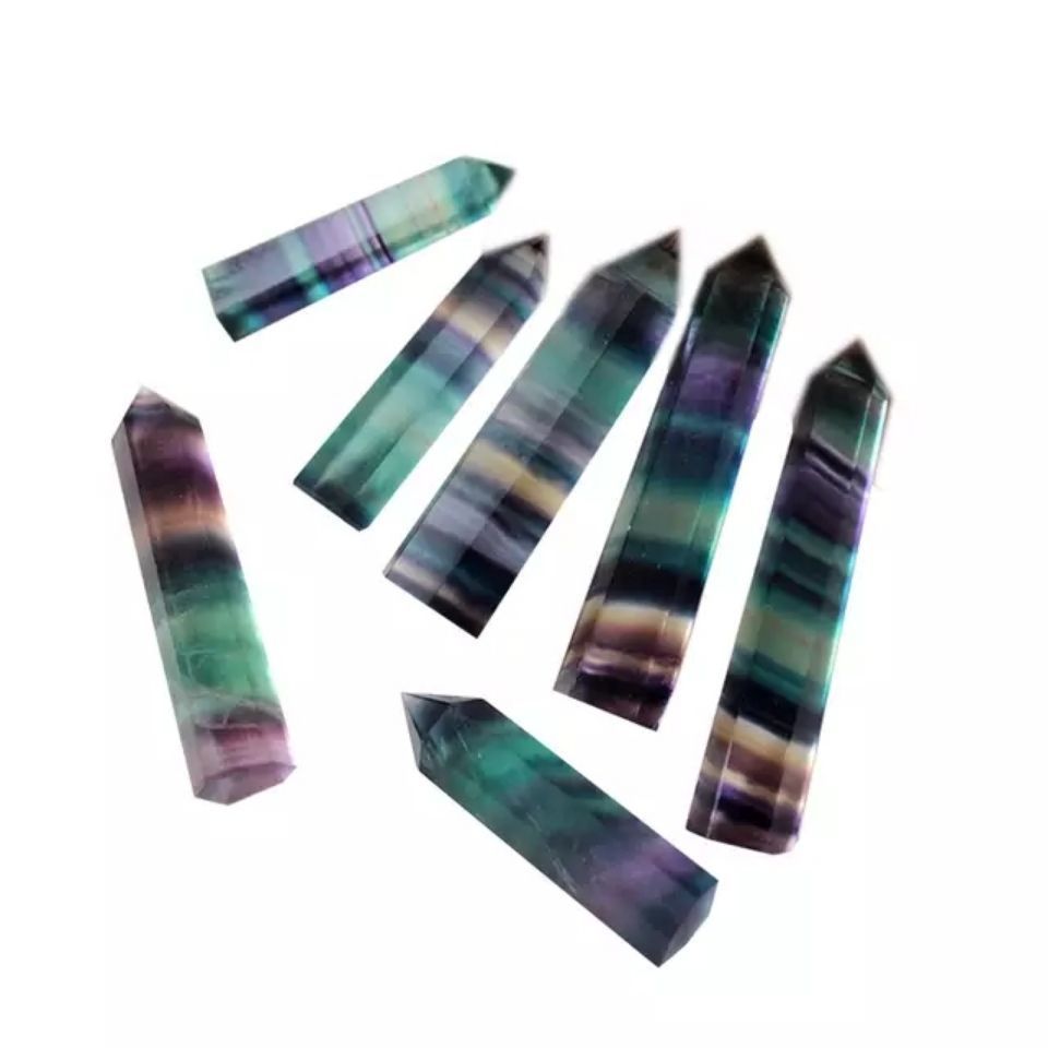 Purple Fluorite Six Prism Column