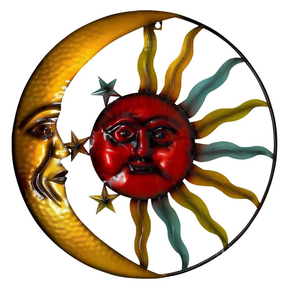 Creative Sun Moon Wall Hanging Ornaments Decorative Crafts