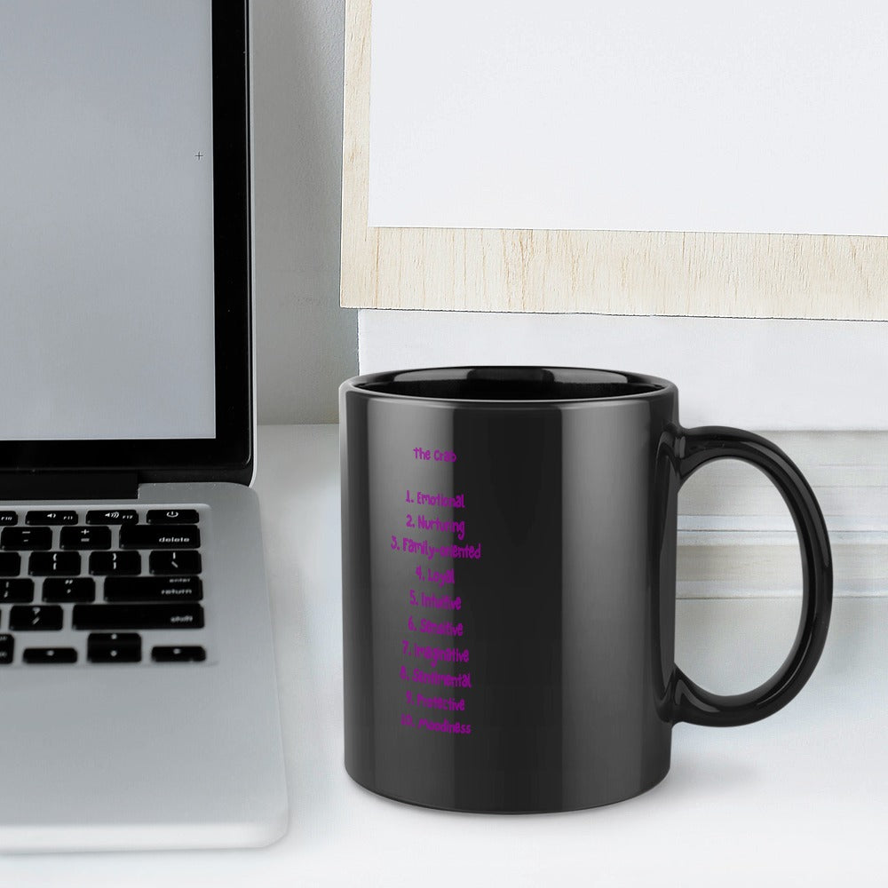 Zodiac Coffee Mug: Cancer Edition (Black Edition)