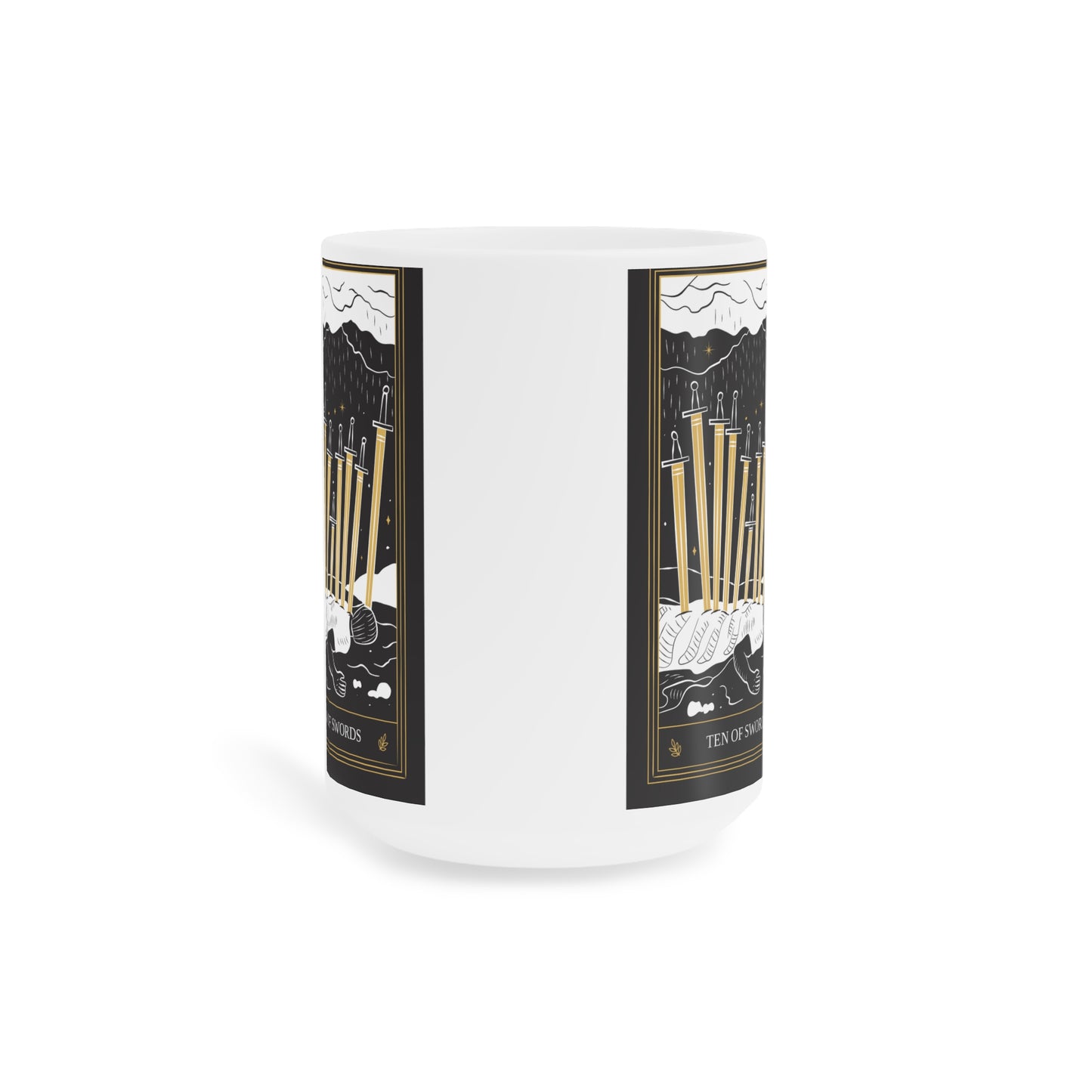 10 of Swords Tarot Card Coffee Mug