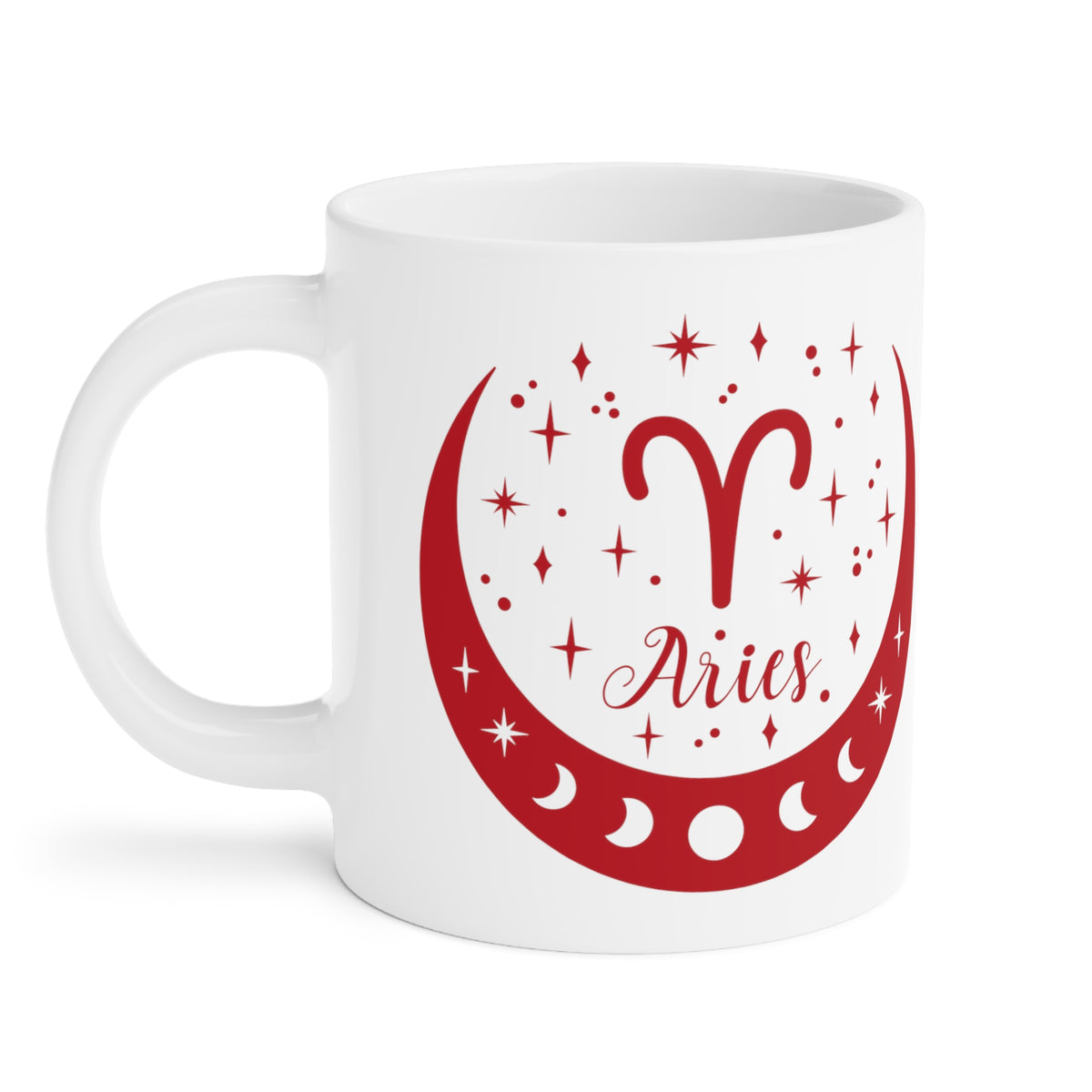 Zodiac Coffee Mug with Traits: Aries Edition