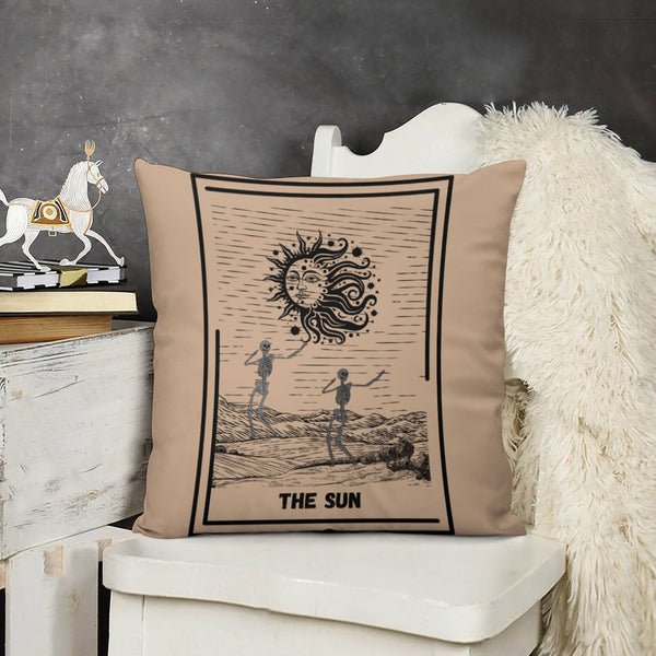 Celestial Plush Throw Pillow Case - THE SUN