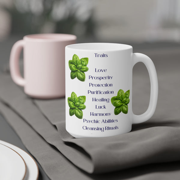 Basil Bliss Ceramic Mug