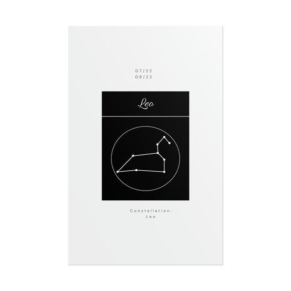 Leo Star Constellation Zodiac Poster