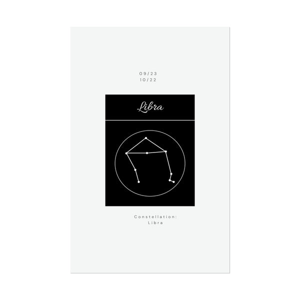 Libra Star Constellation Zodiac Poster