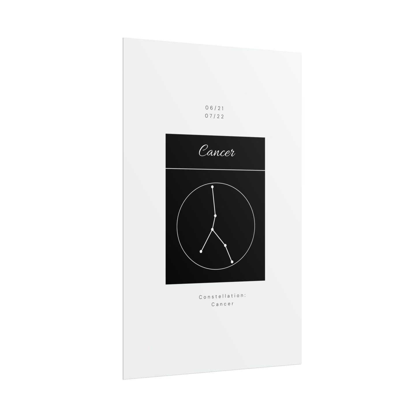 Cancer Star Constellation Zodiac Poster