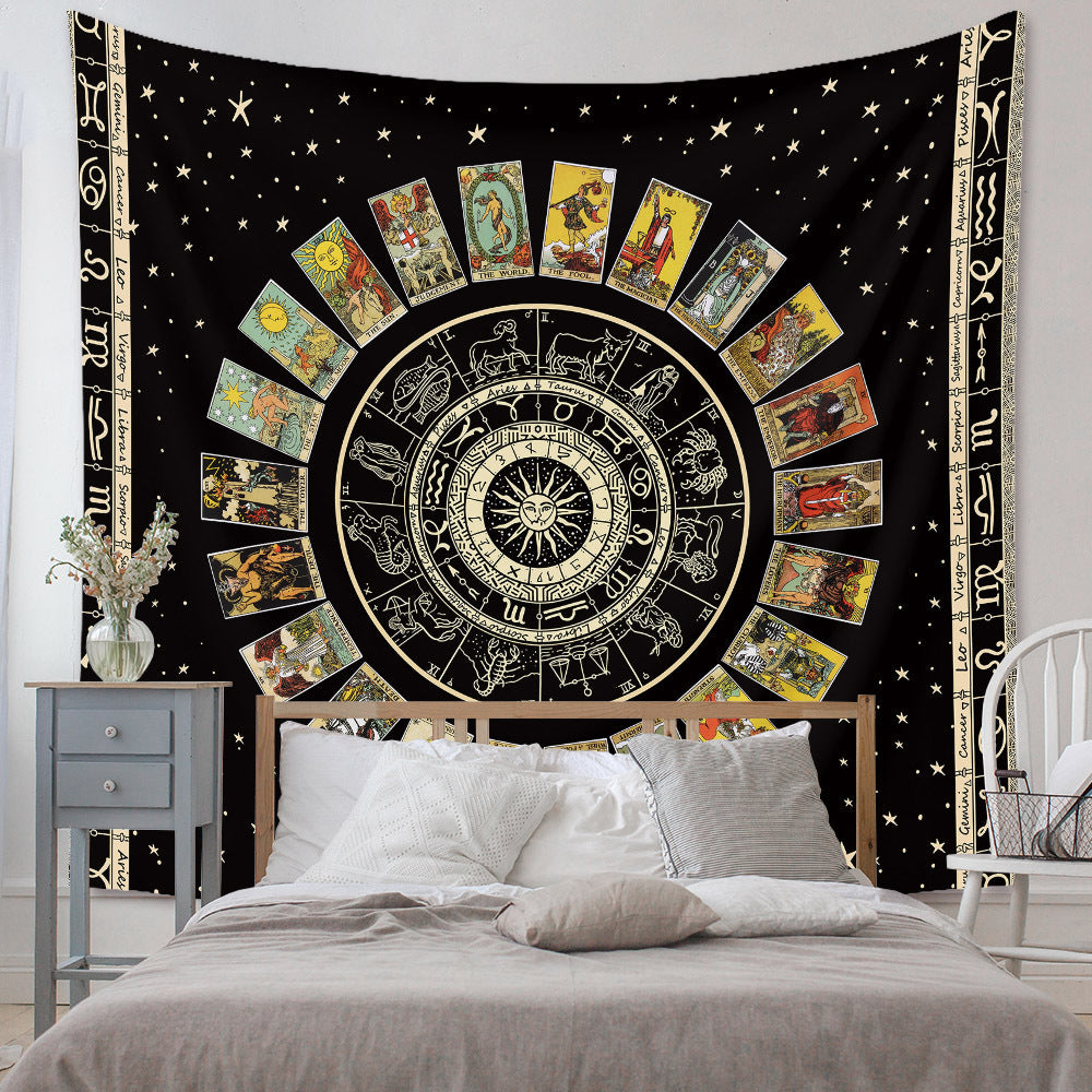 Bohemian Zodiac & Tarot Tapestry