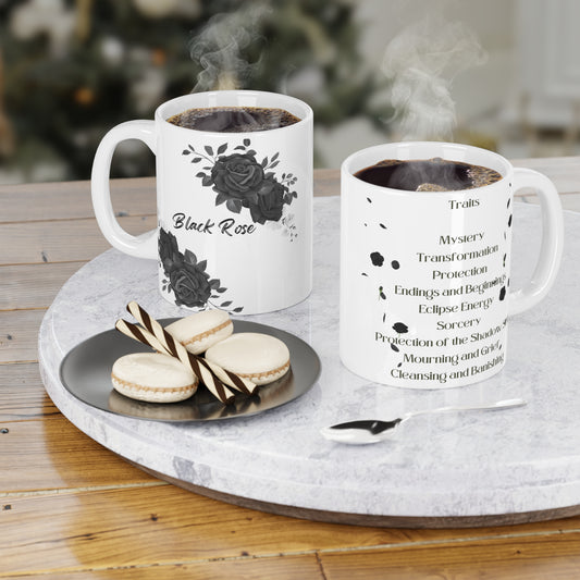 Midnight Rose Enchantment Ceramic Mug