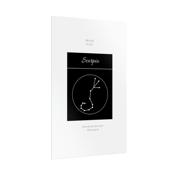 Scorpio Star Constellation Zodiac Poster