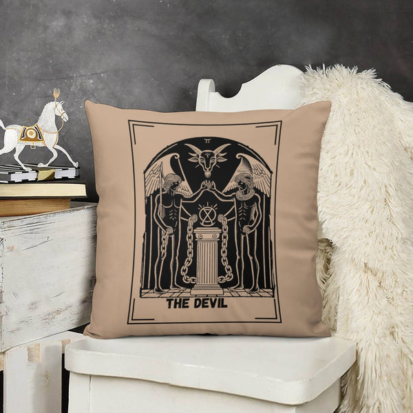 Celestial Plush Throw Pillow Case -  THE DEVIL