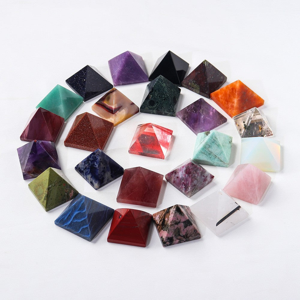 Colorful Crystal Pyramid Gem