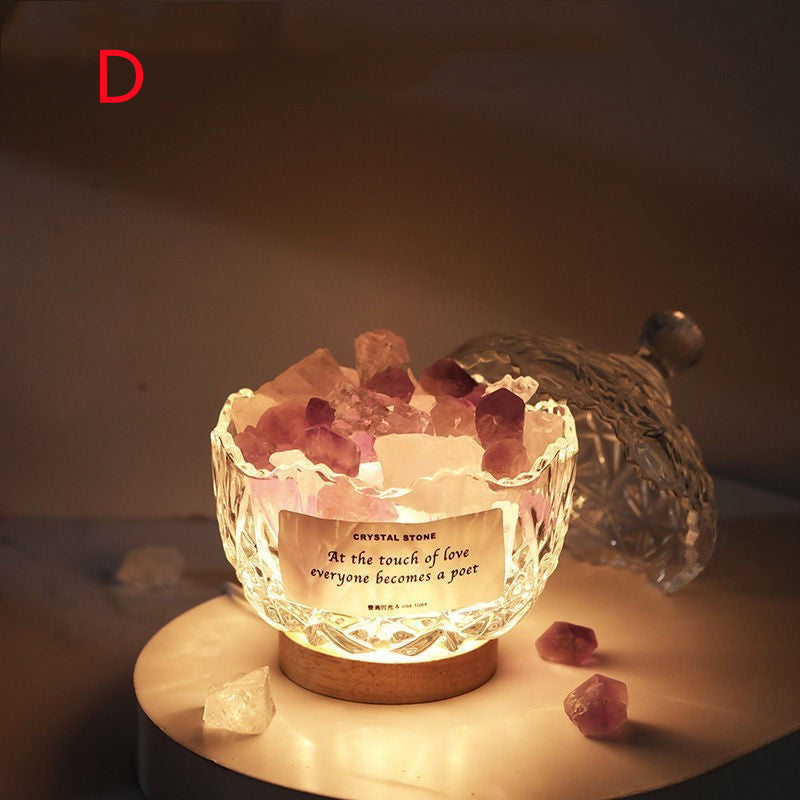 Aromatherapy Crystal Night Lamp