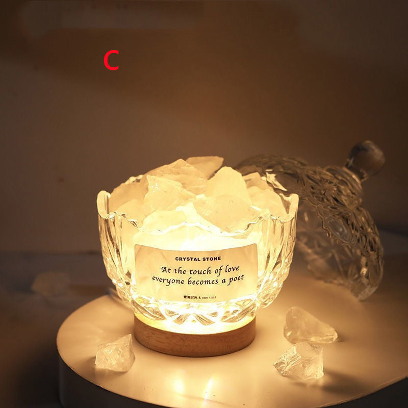 Aromatherapy Crystal Night Lamp