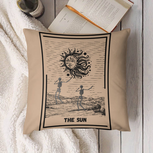 Celestial Plush Throw Pillow Case - THE SUN