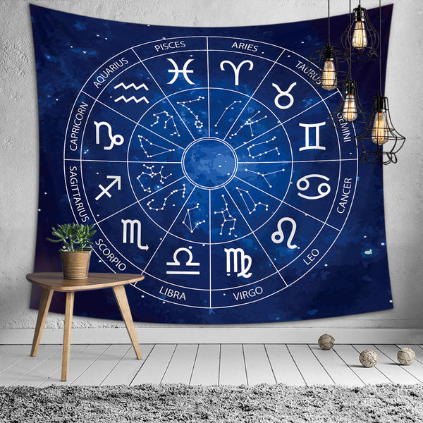 Zodiac Tapestry, Astrology Tapestry, Aesthetic Vintage Tapestry,