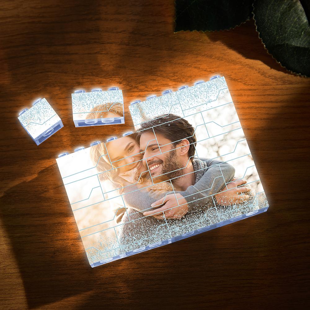 Celestial Custom LED Photo Block - White Light Building Brick