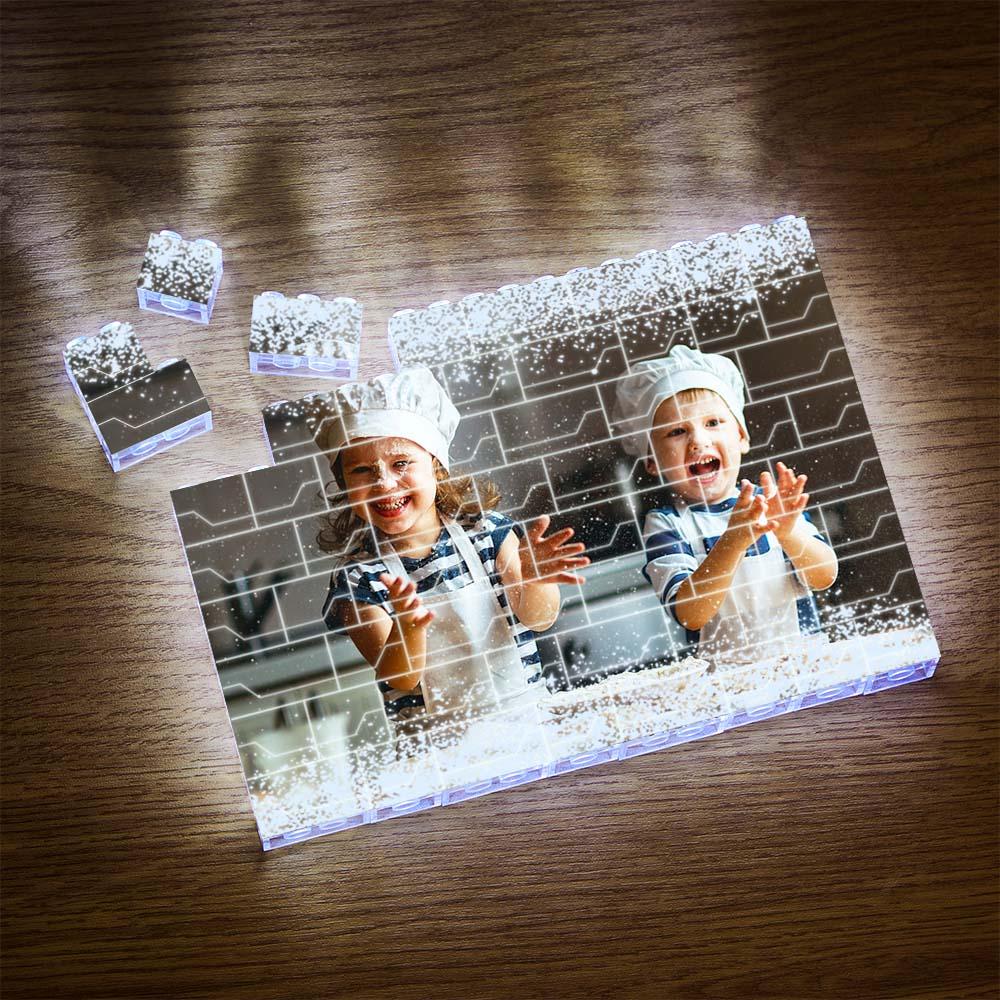 Celestial Custom LED Photo Block - White Light Building Brick