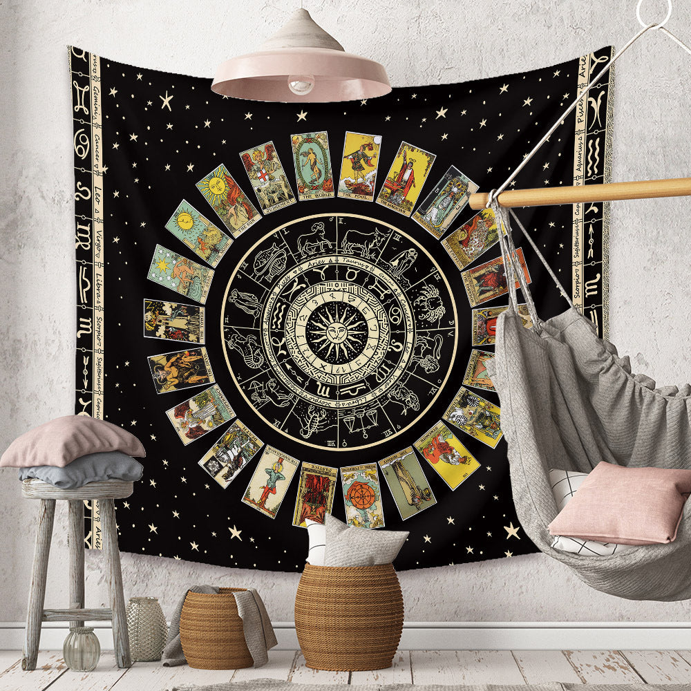 Bohemian Zodiac & Tarot Tapestry