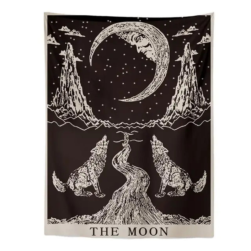 "Moon & Stars Zodiac Tapestry"