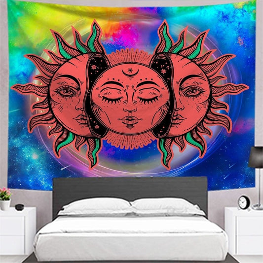 Celestial Sun & Moon Tapestry