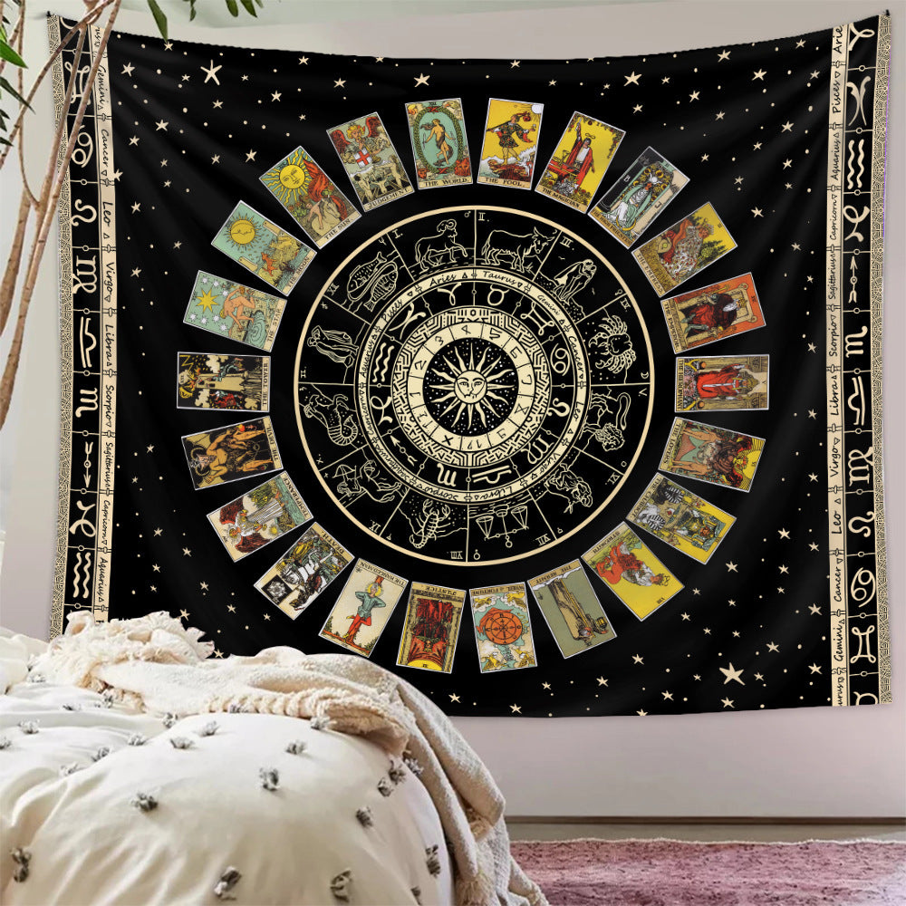 Bohemian Zodiac & Tarot Tapestry