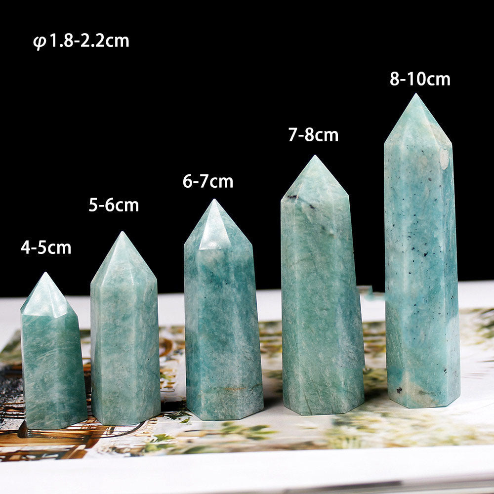 Blue Calcite Energy Pillar Decor