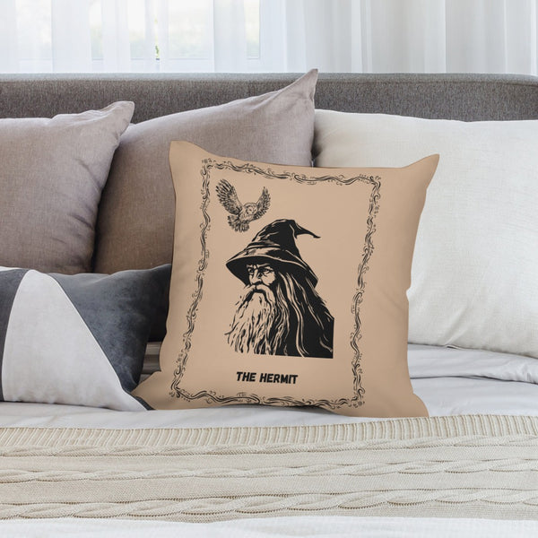 Celestial Plush Throw Pillow Case - THE HERMIT