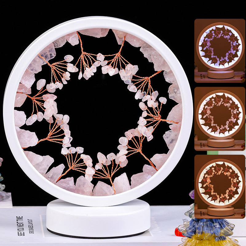 Crystal Flower Tree USB Night Lamp