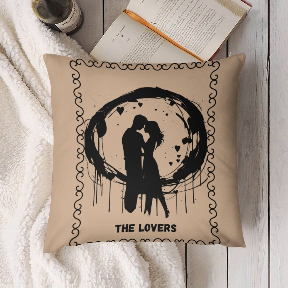 Celestial Plush Throw Pillow Case -  THE LOVERS