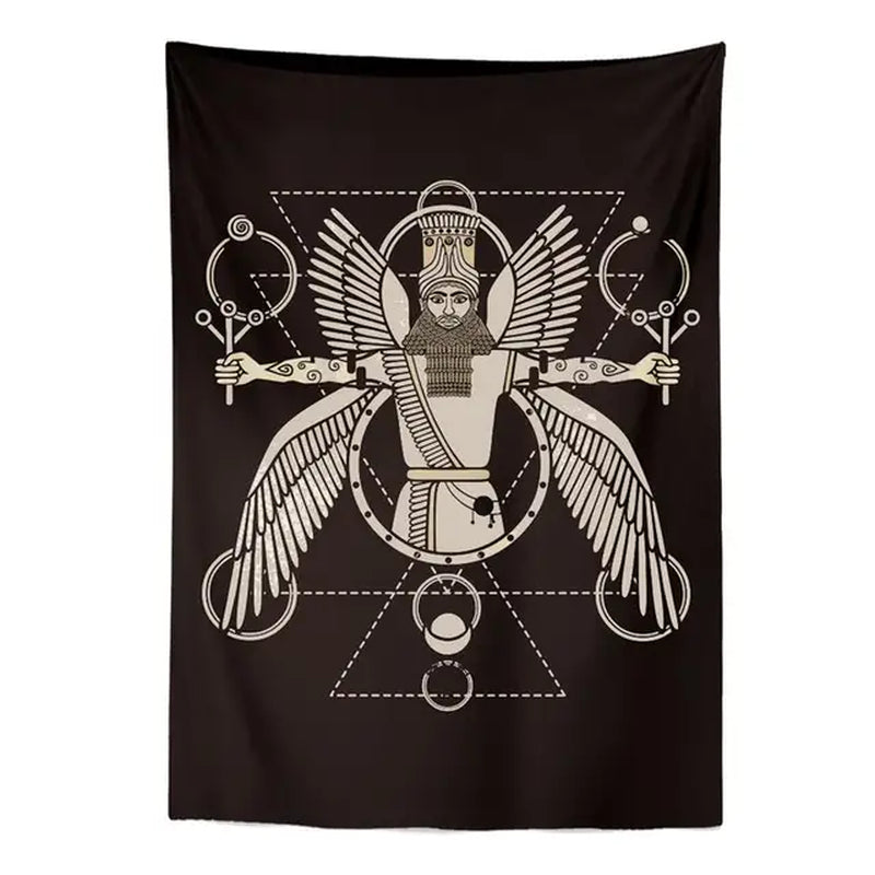 "Moon & Stars Zodiac Tapestry"