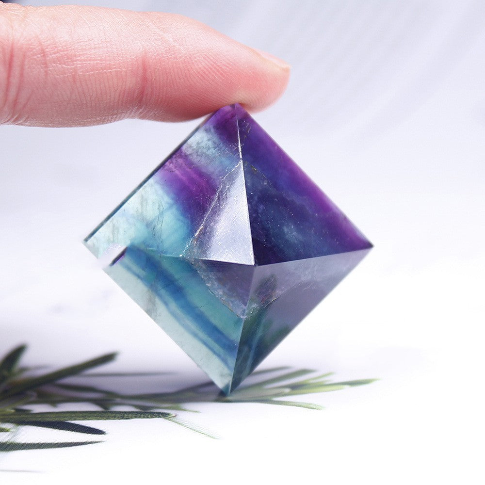 Colorful Crystal Pyramid Gem