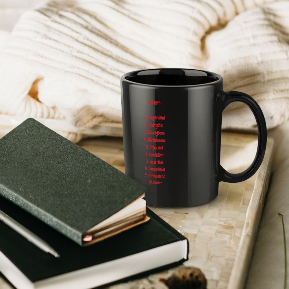 Zodiac Coffee Mug: Aries Edition (Black Edition)