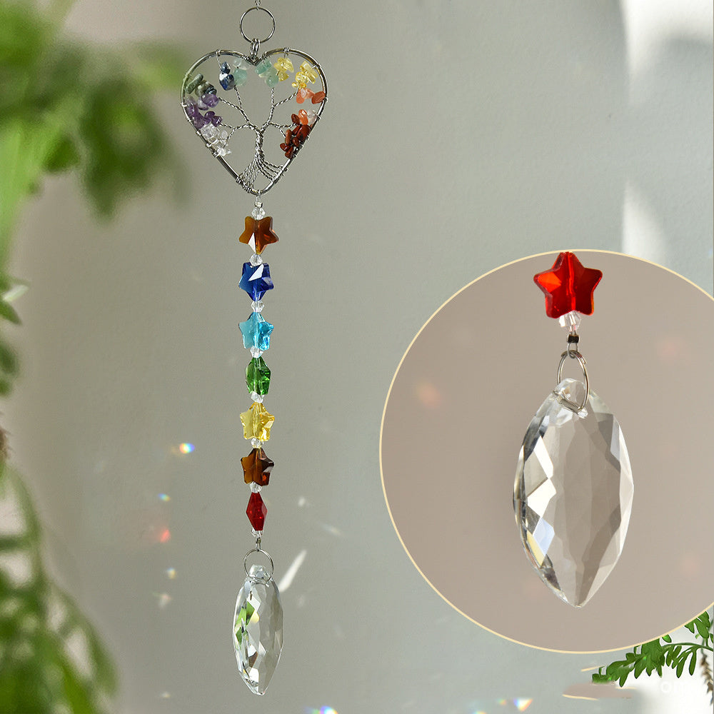 Colorful Crystal Tree Pendant