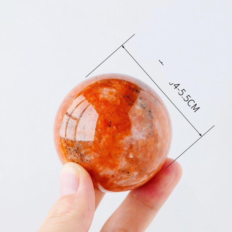 Polished Sunstone Crystal Ball