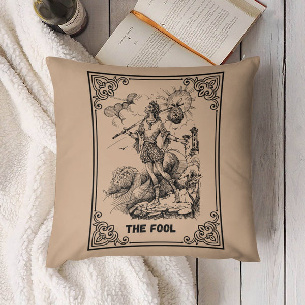 Celestial Plush Throw Pillow Case -  THE FOOL