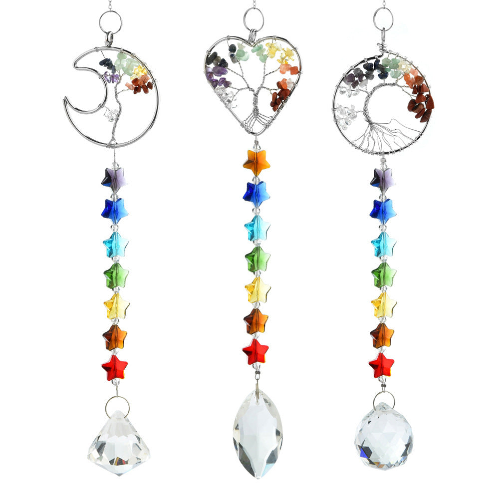 Colorful Crystal Tree Pendant