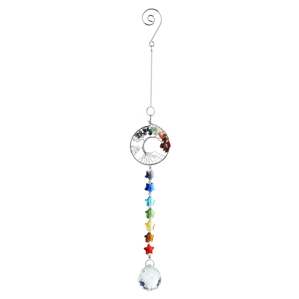 Colorful Crystal Tree Pendant