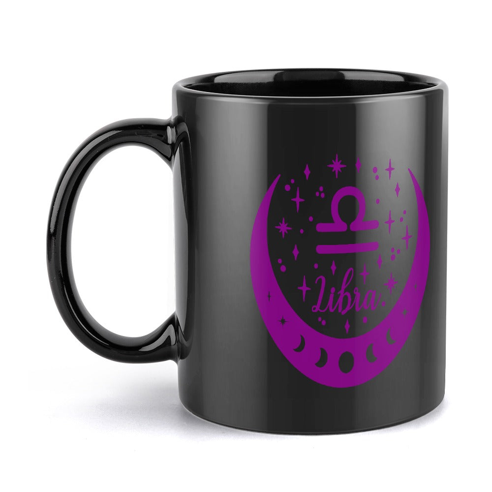 Zodiac Coffee Mug: Libra Edition- Black