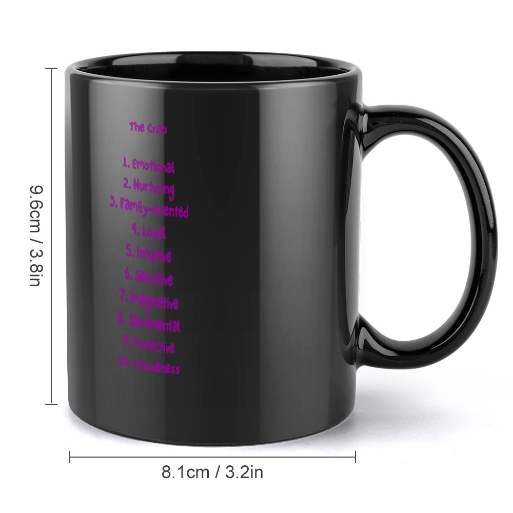 Zodiac Coffee Mug: Cancer Edition (Black Edition)