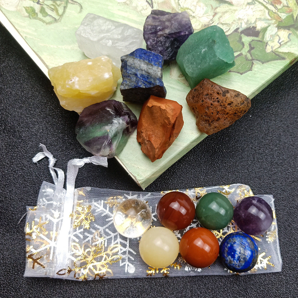 Colorful Agate Yoga Stone